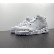 429487-111 'Triple Jordan PS White' Air Retro 3 0808